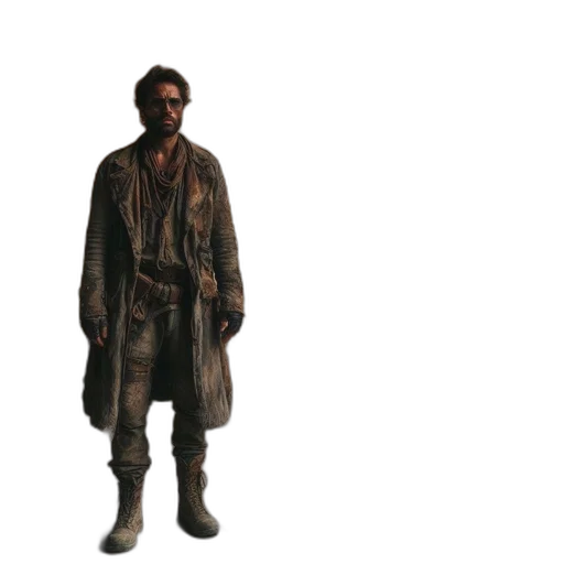jacket, staff, weapon, animal transparent PNG cut-out