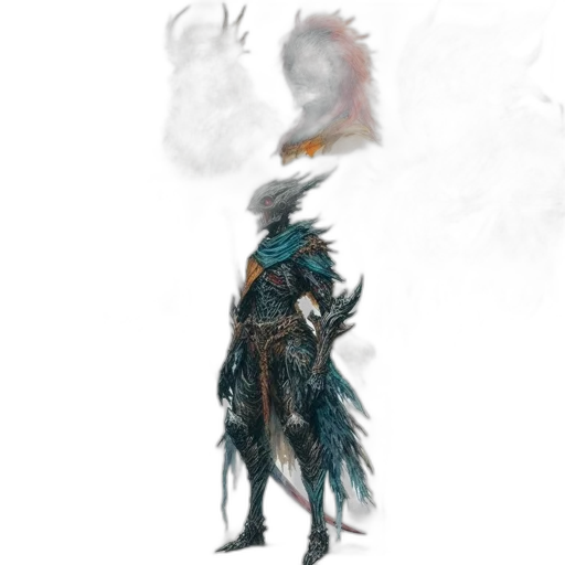 dragon, staff, mask, sword transparent PNG cut-out