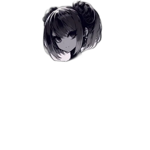 hair, face, weapon, mask transparent PNG cut-out