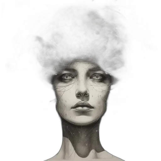 face, hat, hair, mask transparent PNG cut-out