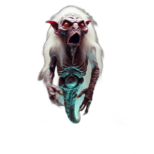 mask, creature, dragon, staff transparent PNG cut-out