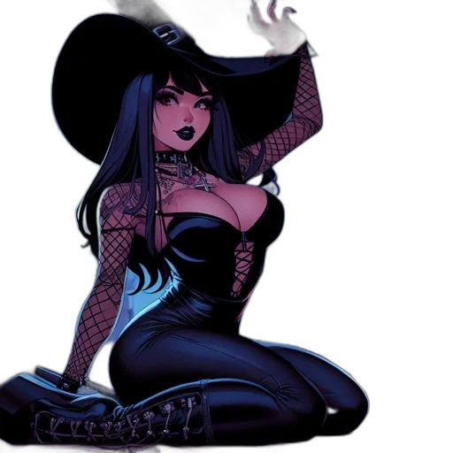 hat, comic book art, concept art, fantasy art transparent PNG cut-out