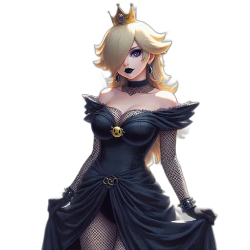 dress, crown, concept art, fantasy art transparent PNG cut-out