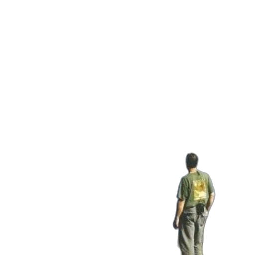 jacket, staff, robot, weapon transparent PNG cut-out