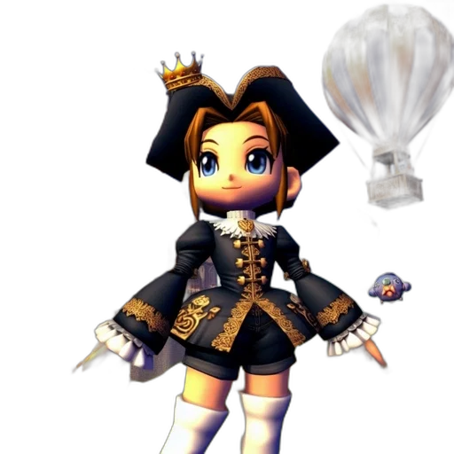 staff, crown, weapon, 3d render transparent PNG cut-out