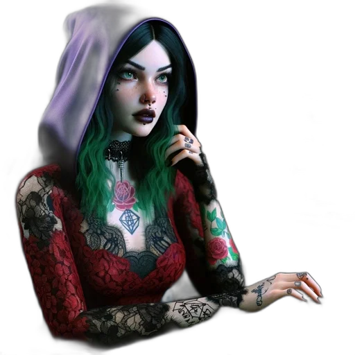 jewelry, dress, face, staff transparent PNG cut-out