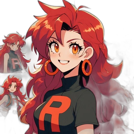 staff, hair, jacket, anime transparent PNG cut-out