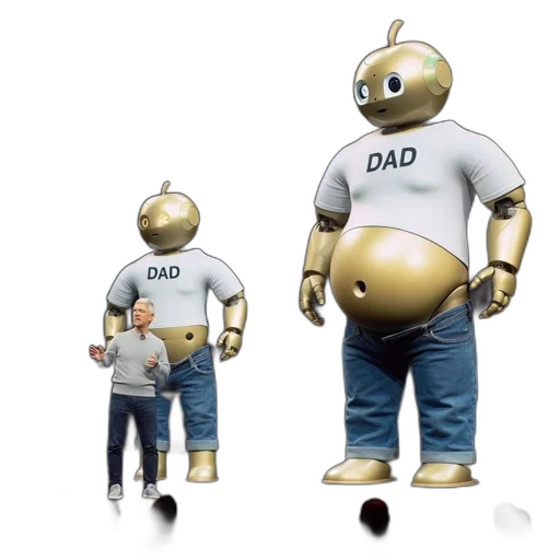robot, 3d render, concept art, stage transparent PNG cut-out