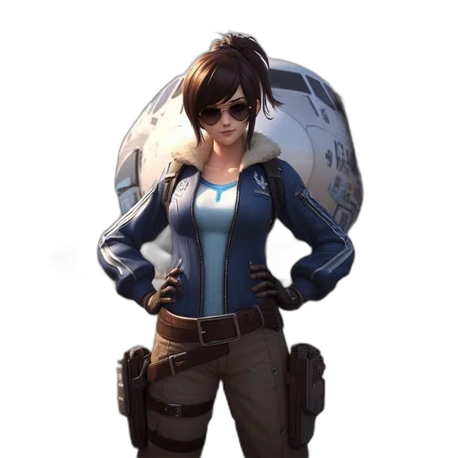 jacket, staff, weapon, face transparent PNG cut-out