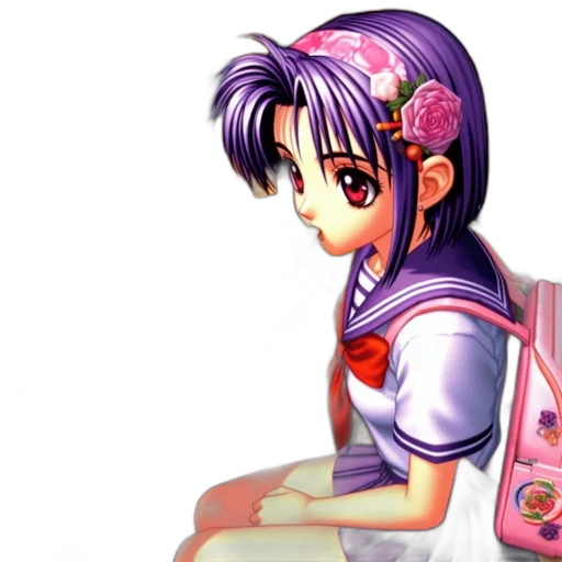 vaporwave, photorealistic, anime, pixel art transparent PNG cut-out