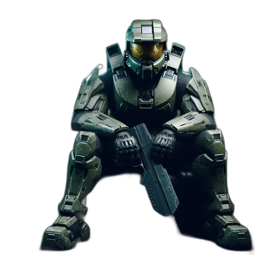 robot, weapon, concept art, 3d render transparent PNG cut-out
