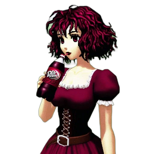 dress, staff, pixel art, concept art transparent PNG cut-out