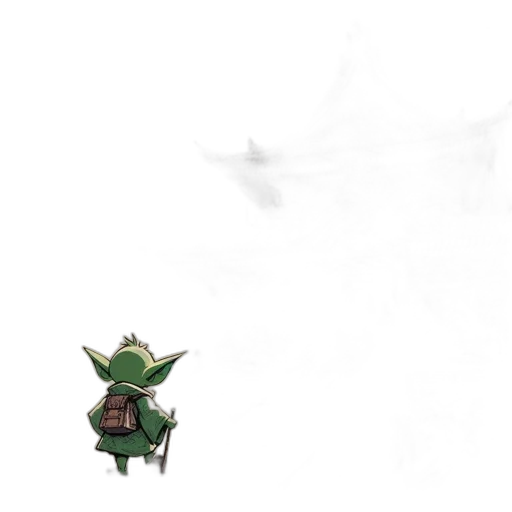 dragon, creature, staff, weapon transparent PNG cut-out