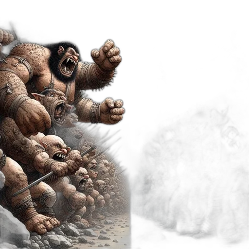 creature, concept art, fantasy art, 3d render transparent PNG cut-out