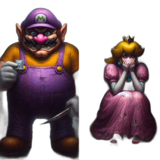 crown, dress, mask, weapon transparent PNG cut-out