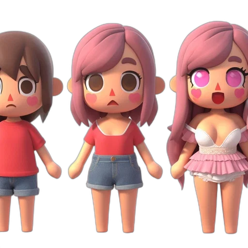 3d render, concept art, pixel art, cartoon transparent PNG cut-out