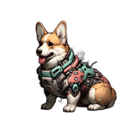 animal, staff, jacket, weapon transparent PNG cut-out