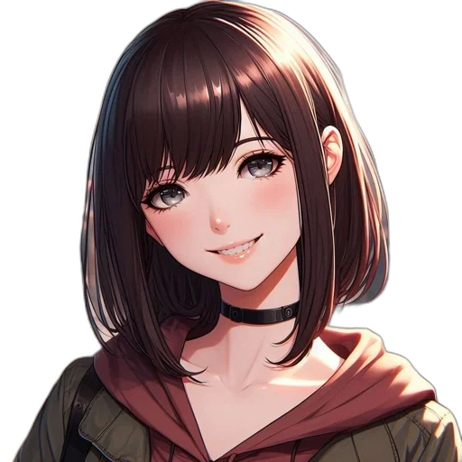 face, jacket, staff, dress transparent PNG cut-out