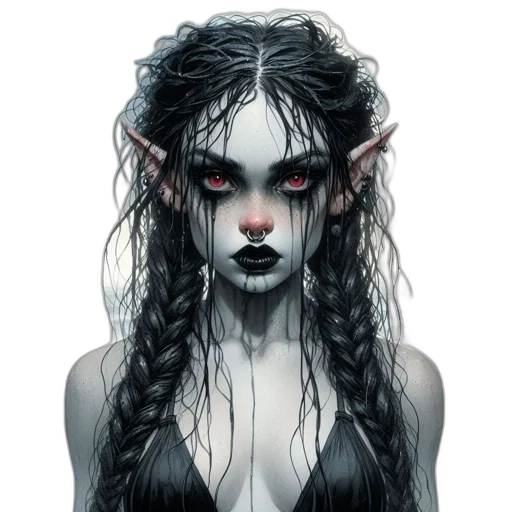 hair, face, creature, mask transparent PNG cut-out