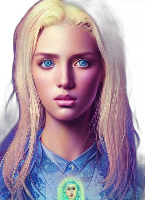 face, hair, robot, photorealistic transparent PNG cut-out