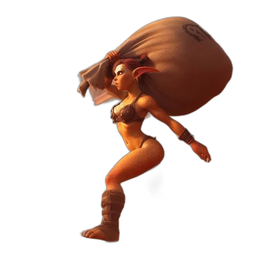 hair, weapon, creature, dress transparent PNG cut-out