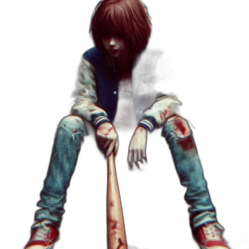 weapon, staff, jacket, creature transparent PNG cut-out