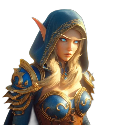 staff, face, sword, fantasy art transparent PNG cut-out