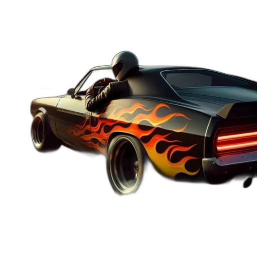 car, concept art, 3d render, photorealistic transparent PNG cut-out