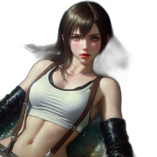 fantasy art, concept art, cyberpunk, photorealistic transparent PNG cut-out
