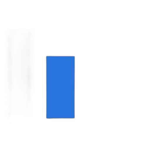 robot, face, pixel art, blue transparent PNG cut-out