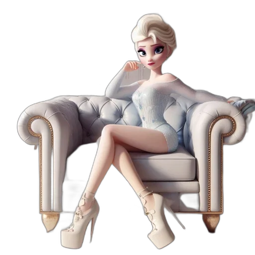 furniture, dress, 3d render, concept art transparent PNG cut-out