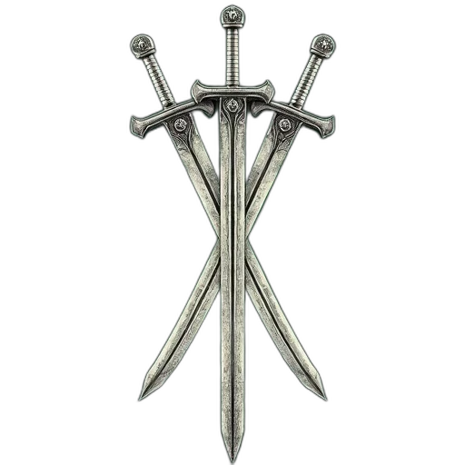 sword, weapon, crown, staff transparent PNG cut-out