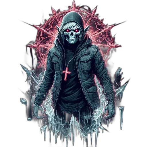 jacket, mask, creature, concept art transparent PNG cut-out