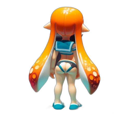staff, hair, dress, creature transparent PNG cut-out