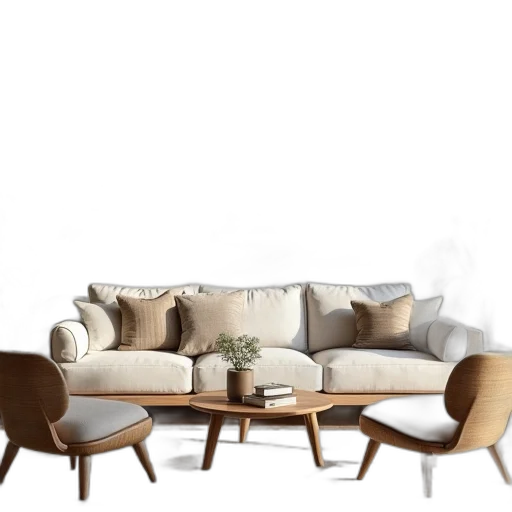 furniture, 3d render, photorealistic, concept art transparent PNG cut-out