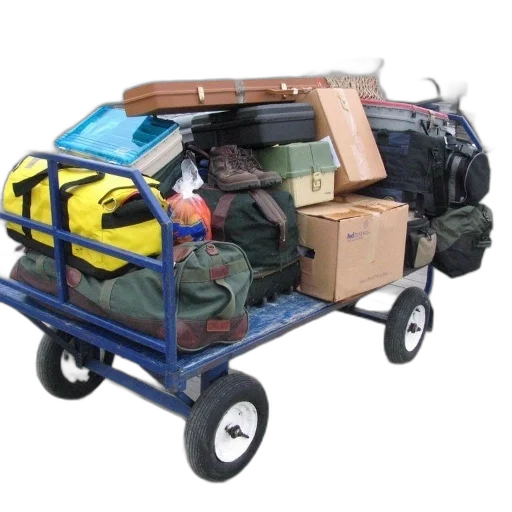 furniture, car, cart, filled transparent PNG cut-out