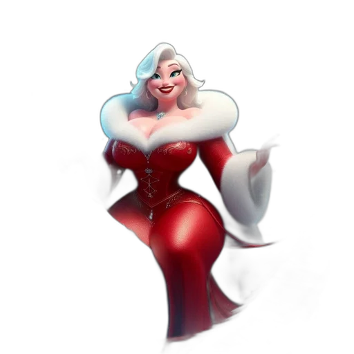 dress, crown, concept art, 3d render transparent PNG cut-out