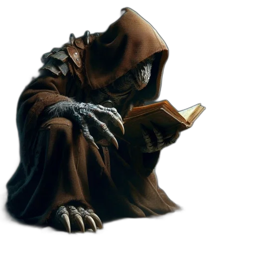 creature, mask, staff, concept art transparent PNG cut-out