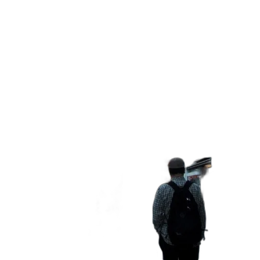 jacket, staff, umbrella, robot transparent PNG cut-out