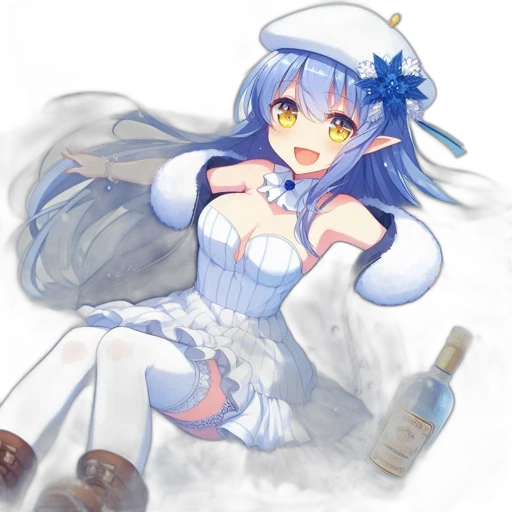 dress, bottle, robot, staff transparent PNG cut-out