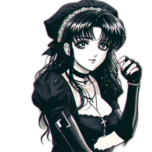 anime, cartoon, cyberpunk, pixel art transparent PNG cut-out