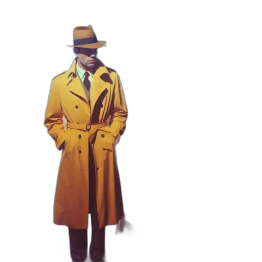 jacket, hat, staff, mask transparent PNG cut-out