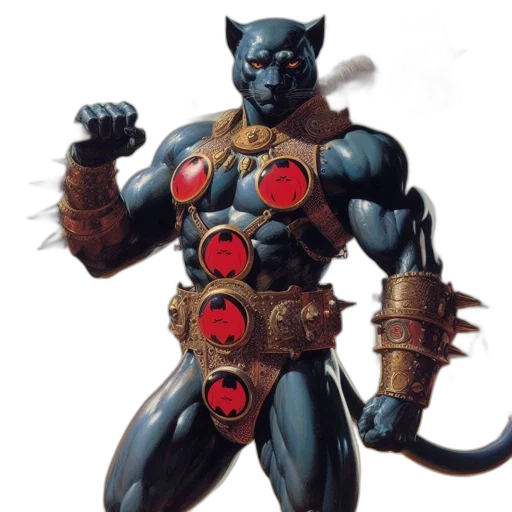 concept art, comic book art, 3d render, powerful-looking transparent PNG cut-out