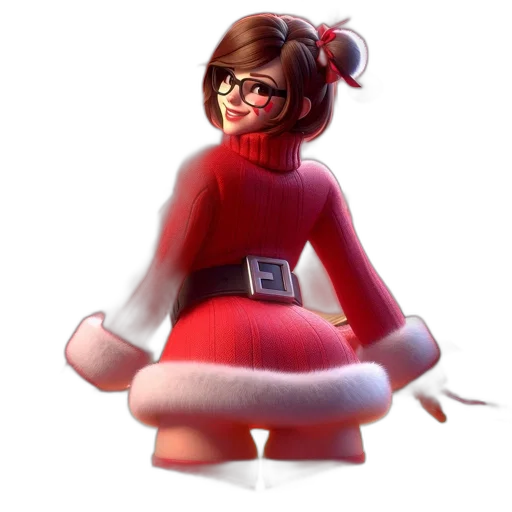 dress, staff, 3d render, concept art transparent PNG cut-out