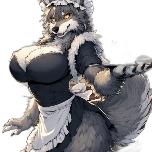 dress, staff, animal, creature transparent PNG cut-out
