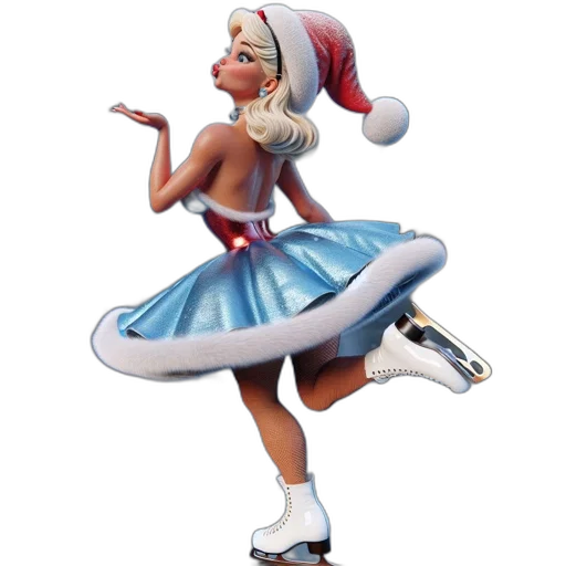 dress, 3d render, concept art, animated transparent PNG cut-out
