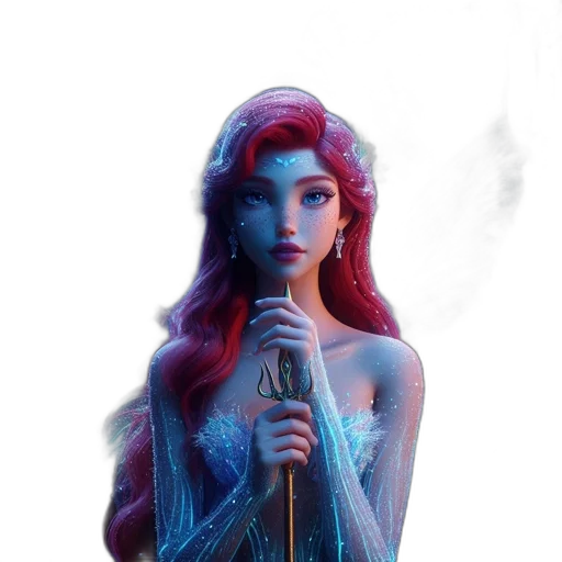 dress, staff, crown, jewelry transparent PNG cut-out