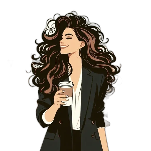 hair, jacket, cartoon, concept art transparent PNG cut-out
