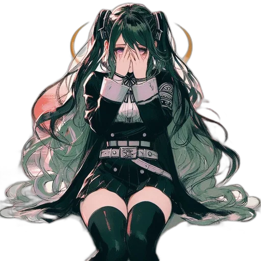 dress, staff, mask, weapon transparent PNG cut-out