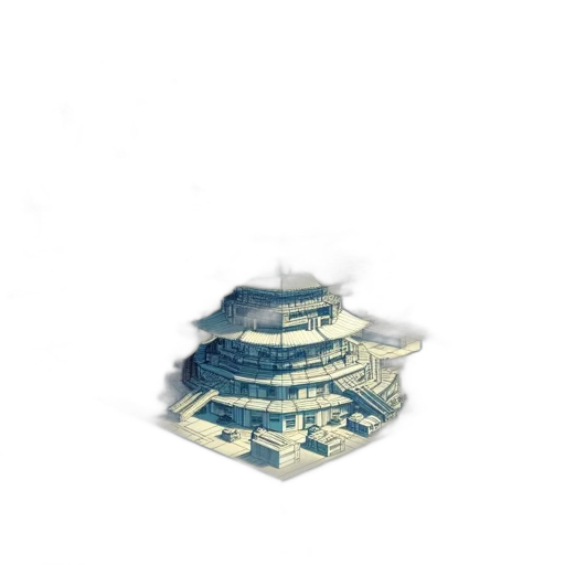 building, robot, weapon, crown transparent PNG cut-out